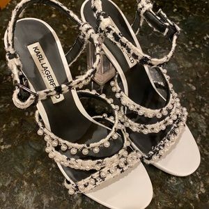 Karl Lagerfeld white shoes